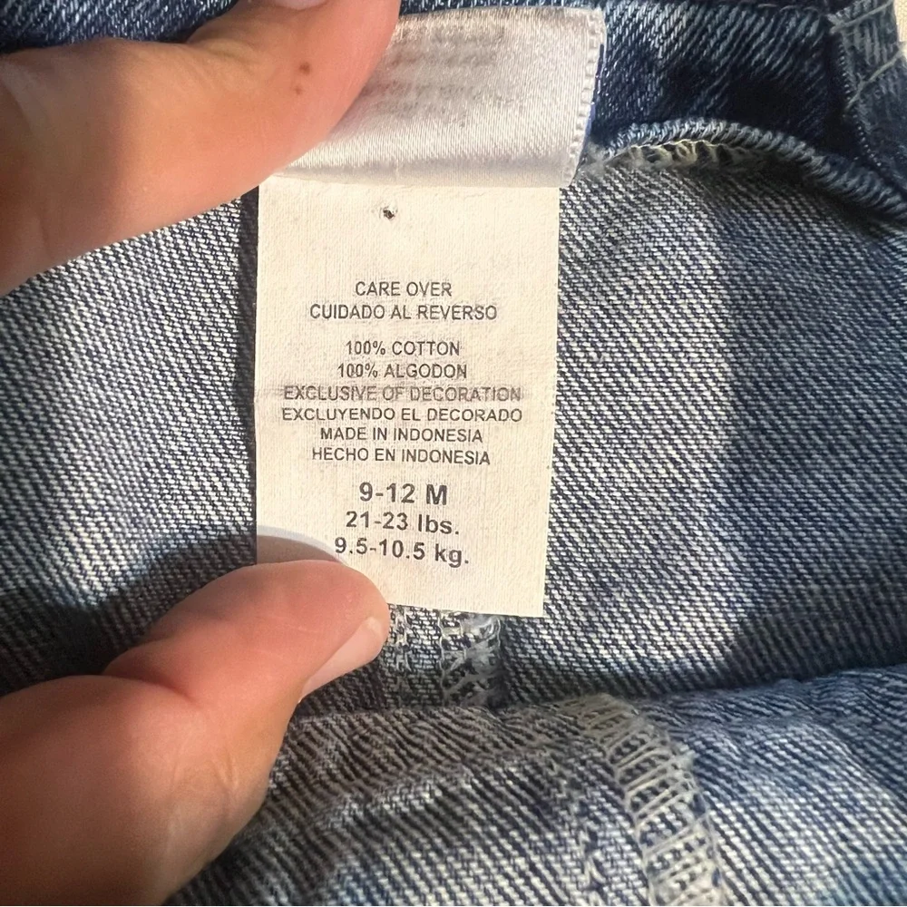 Vintage NWT Carter's Classic Blue Kids Overalls size 9-12M